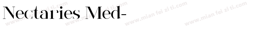 Nectaries Med字体转换